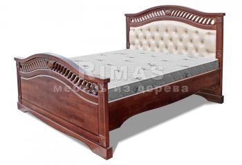 Двуспальная кровать из сосны «Афина (мягкая)»